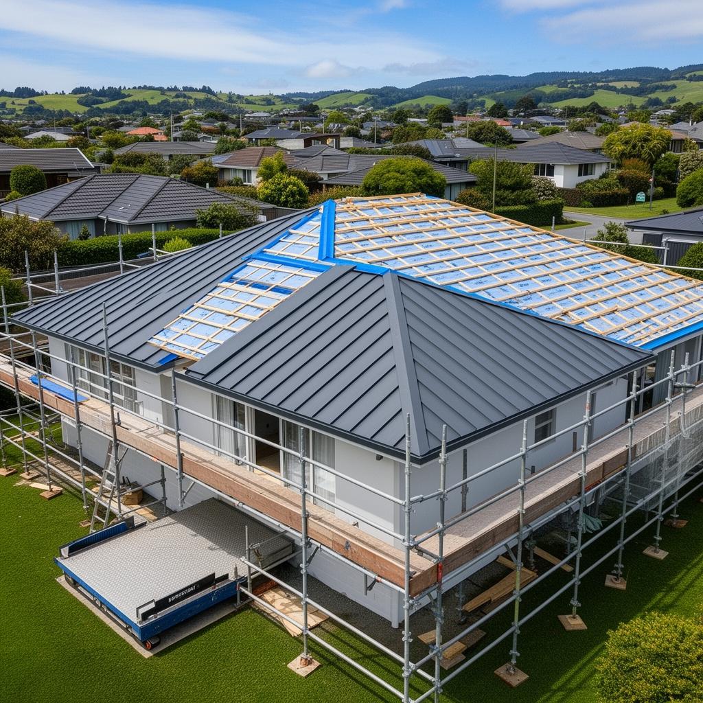 Two-storey re-roof